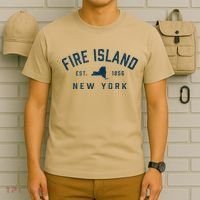 Fire Island New York Preppy Throwback Retro Souvenir T-Shirt thumb 6