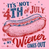 Funny ItS Not 4th Of July Until My Wiener Comes Out Coaster thumb 2