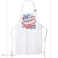 Funny ItS Not 4th Of July Until My Wiener Comes Out Apron thumb 0
