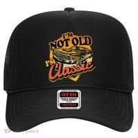 Funny I'm Not Old I'm Classic Retro Muscle Car Birthday Hat thumb 0