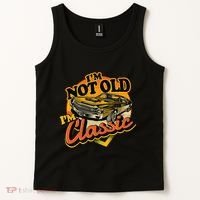 Funny I'm Not Old I'm Classic Retro Muscle Car Birthday Tank Top thumb 2
