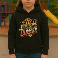 Funny I'm Not Old I'm Classic Retro Muscle Car Birthday Kids Hoodie thumb 3