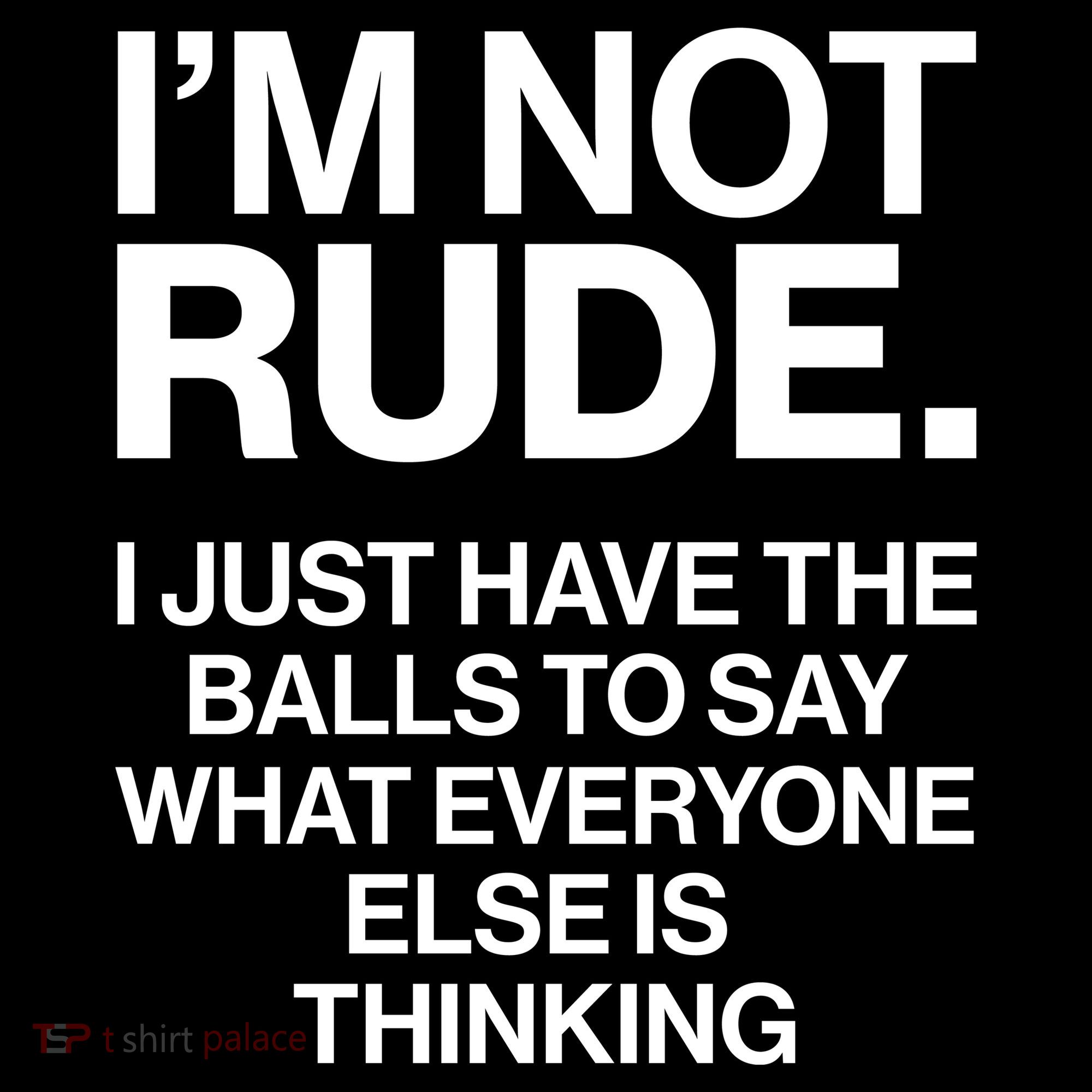 Funny Im Not Rude Bucket Hat