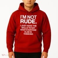 Funny Im Not Rude Hoodie thumb 2