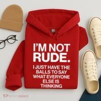 Funny Im Not Rude Hoodie thumb 4