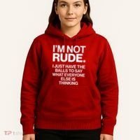 Funny Im Not Rude Hoodie thumb 5