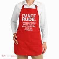 Funny Im Not Rude Apron thumb 2