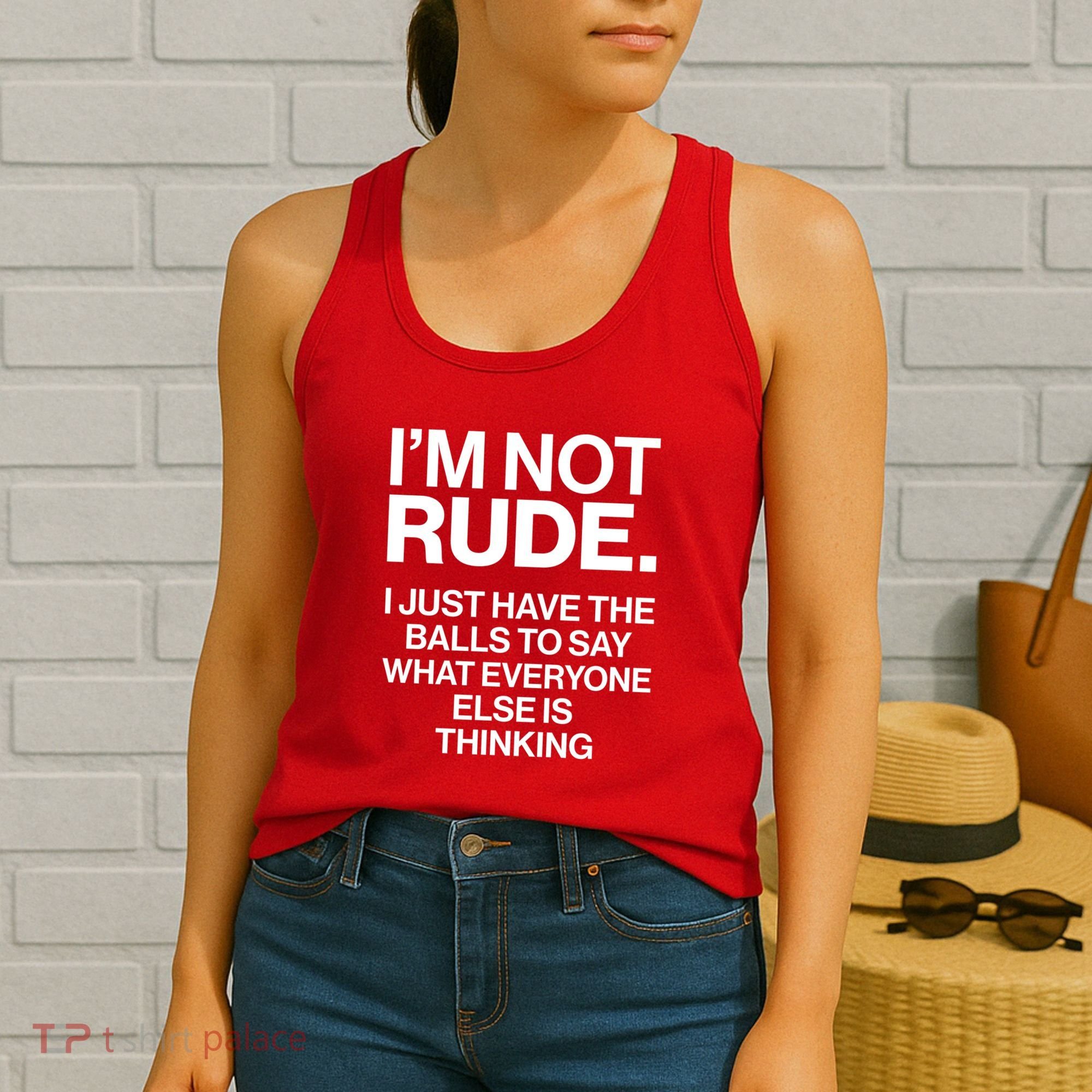 Funny Im Not Rude Women's Tank Top