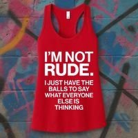 Funny Im Not Rude Women's Tank Top thumb 3