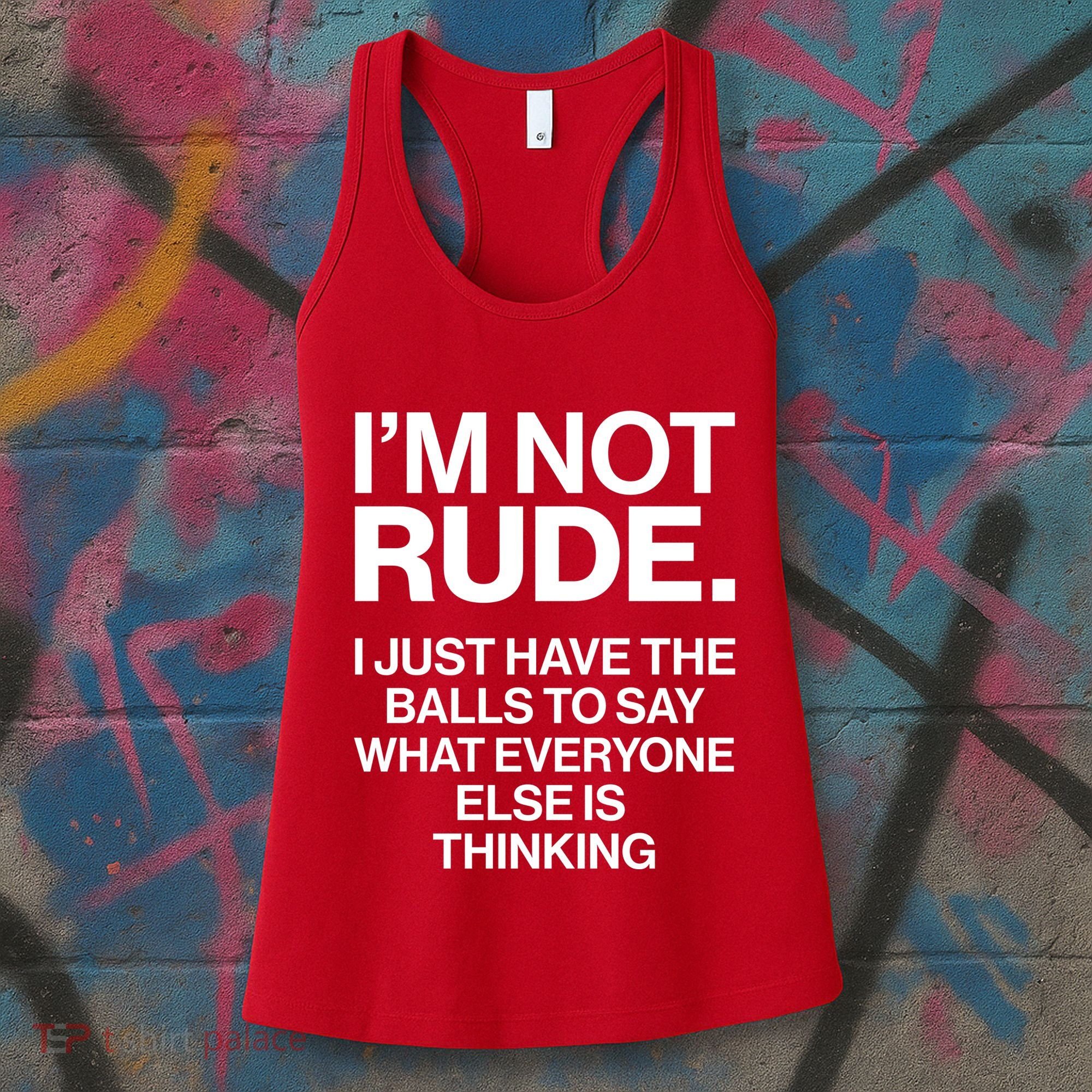Funny Im Not Rude Women's Tank Top