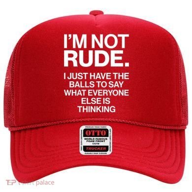 Funny Im Not Rude Hat