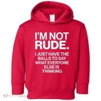 Funny Im Not Rude Toddler Hoodie thumb 0