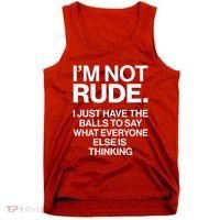 Funny Im Not Rude Tank Top thumb 0