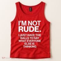 Funny Im Not Rude Tank Top thumb 2