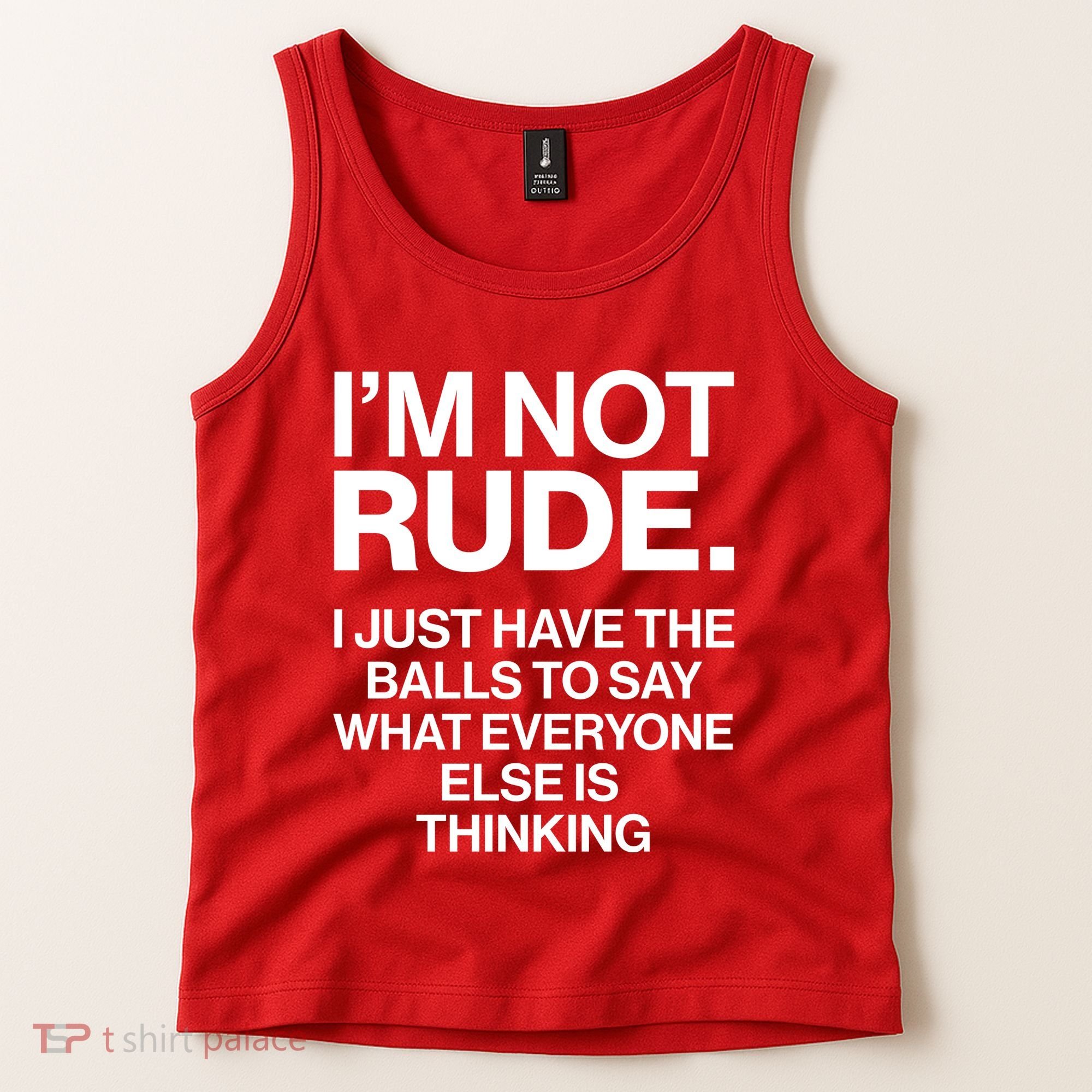 Funny Im Not Rude Tank Top