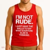 Funny Im Not Rude Tank Top thumb 3