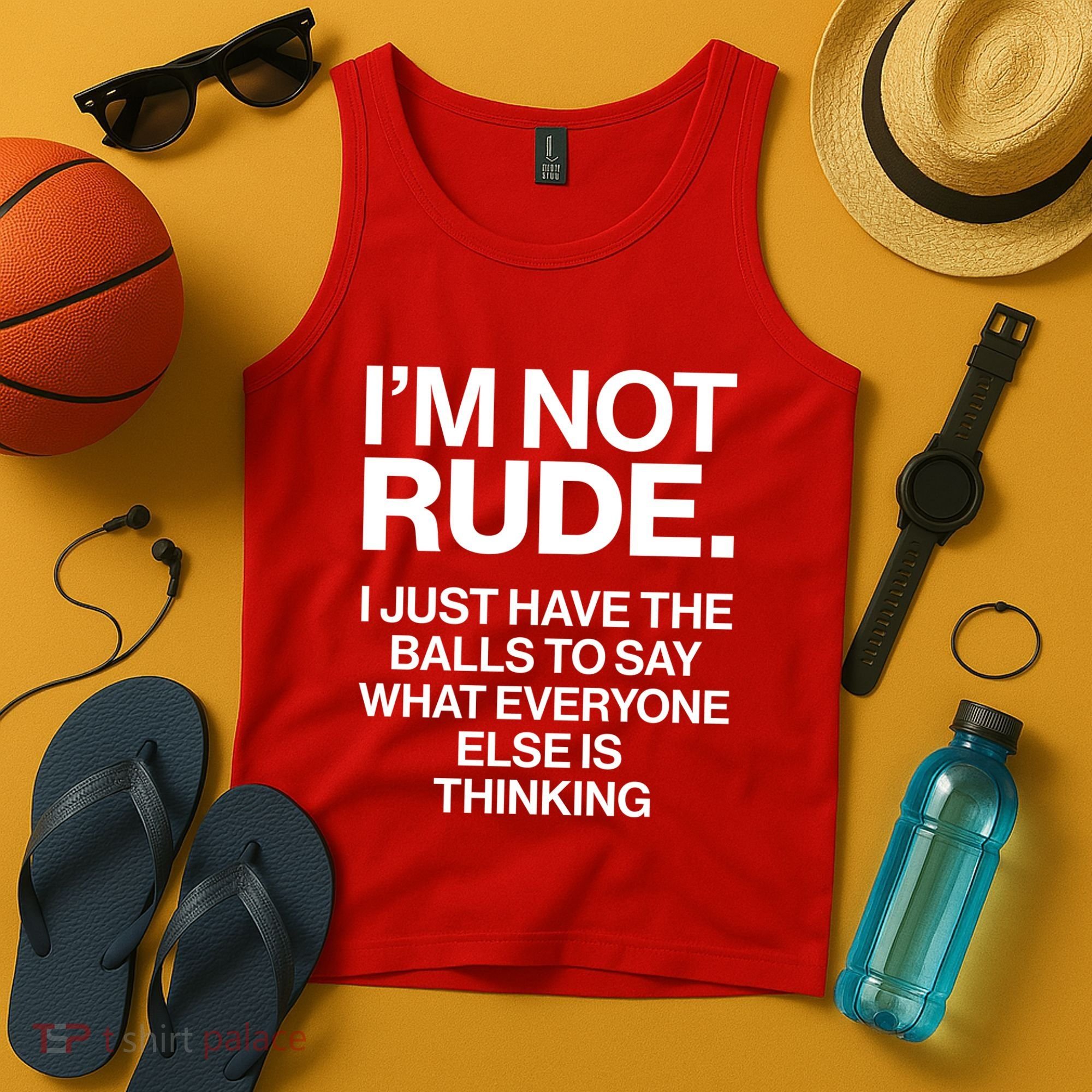 Funny Im Not Rude Tank Top