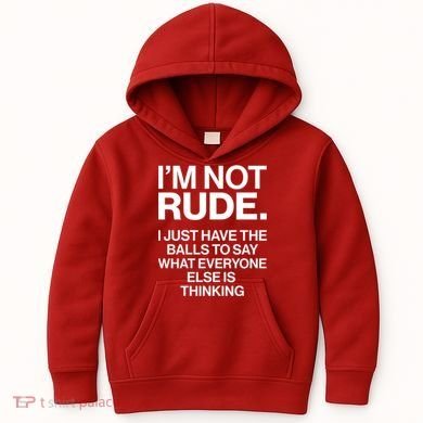 Funny Im Not Rude Kids Hoodie