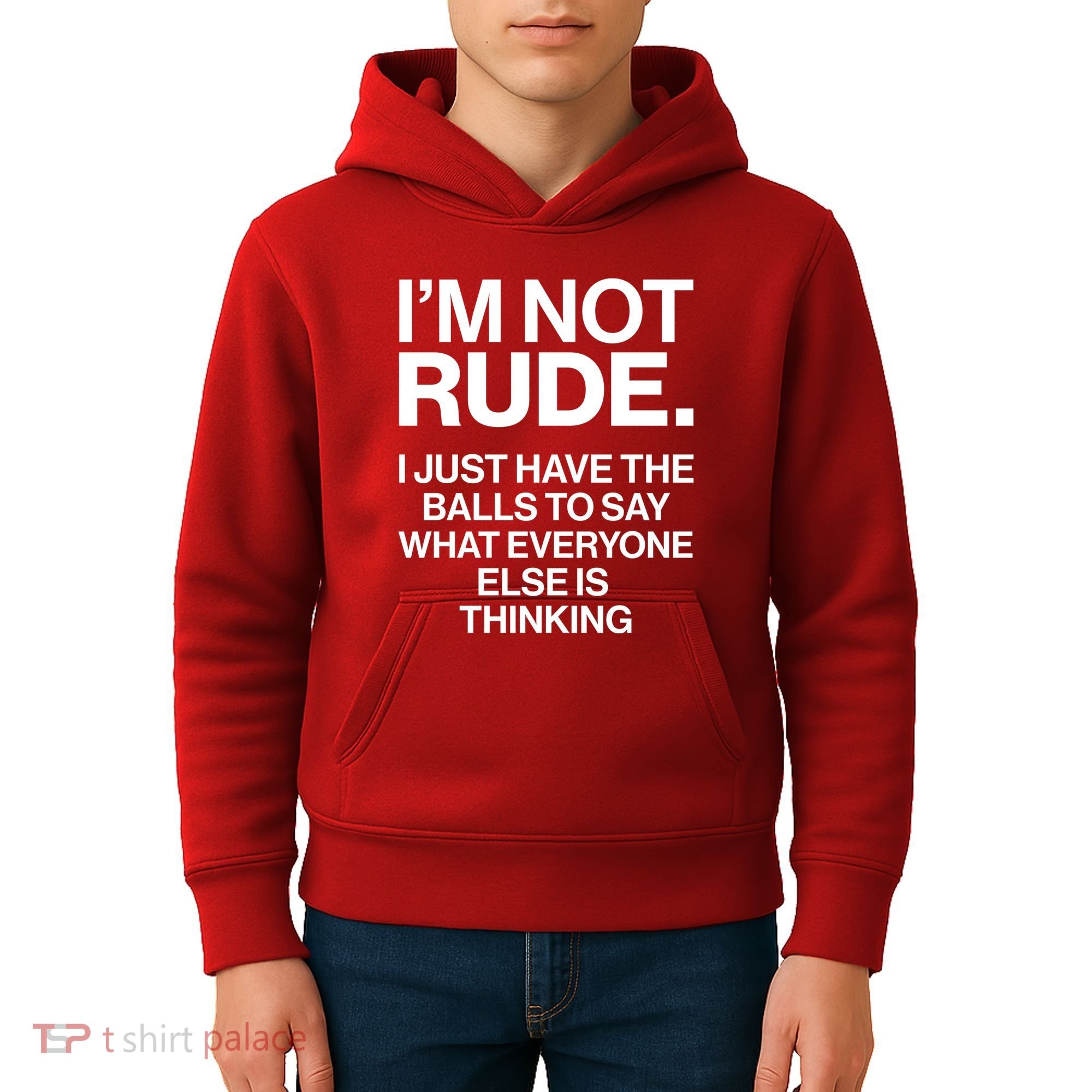 Funny Im Not Rude Kids Hoodie