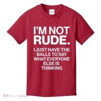 Funny Im Not Rude Kids T-Shirt thumb 0