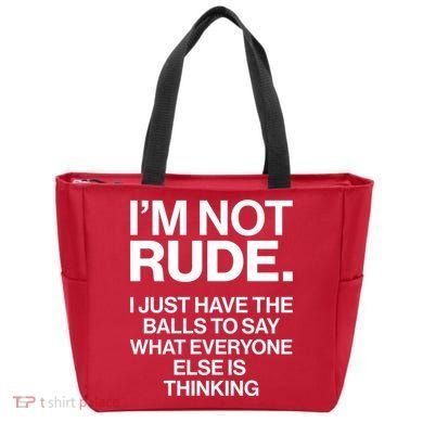 Funny Im Not Rude Tote Bag
