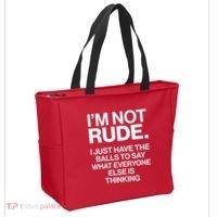 Funny Im Not Rude Tote Bag thumb 2
