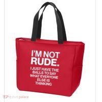 Funny Im Not Rude Tote Bag thumb 3