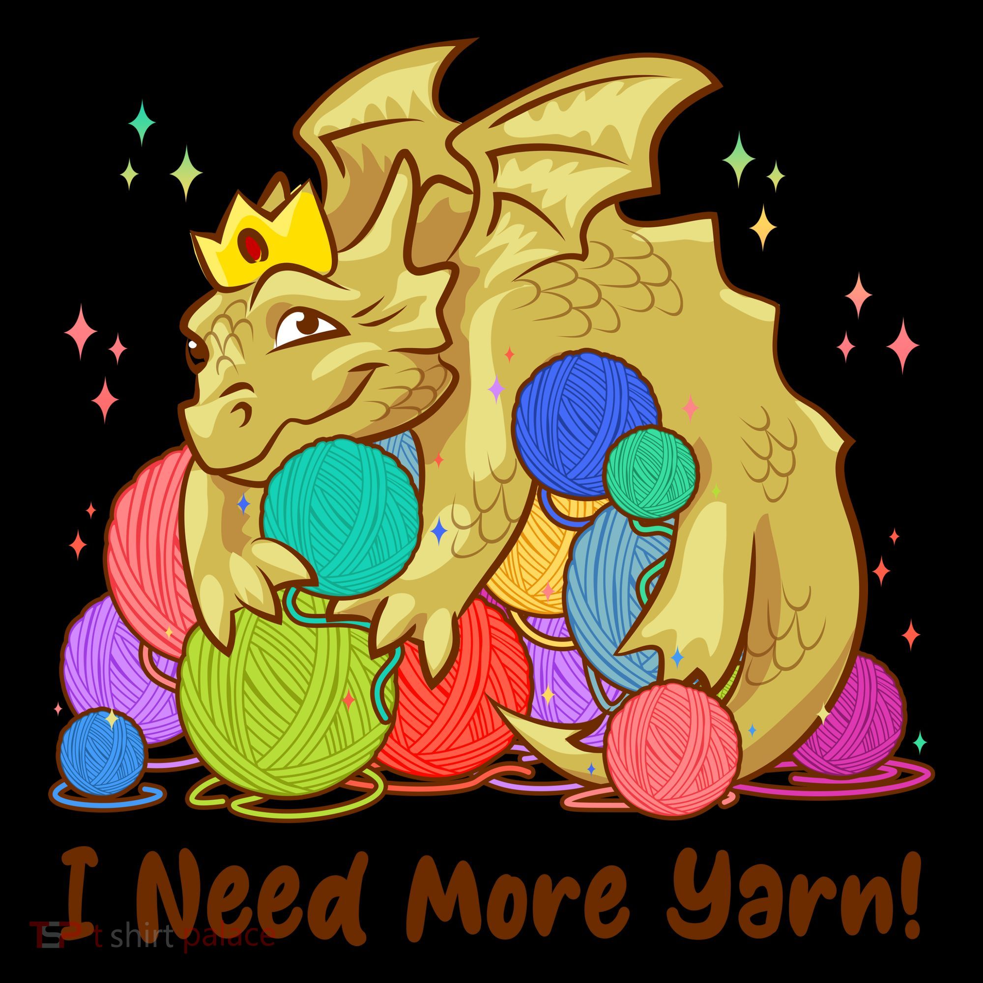 Funny I Need More Yarn Dragon Hoarding Yarn Coffee Mug