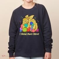 Funny I Need More Yarn Dragon Hoarding Yarn Women's Sweatshirt thumb 0
