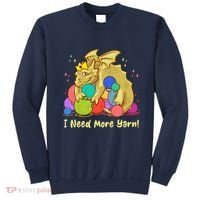 Funny I Need More Yarn Dragon Hoarding Yarn Sweatshirt thumb 0