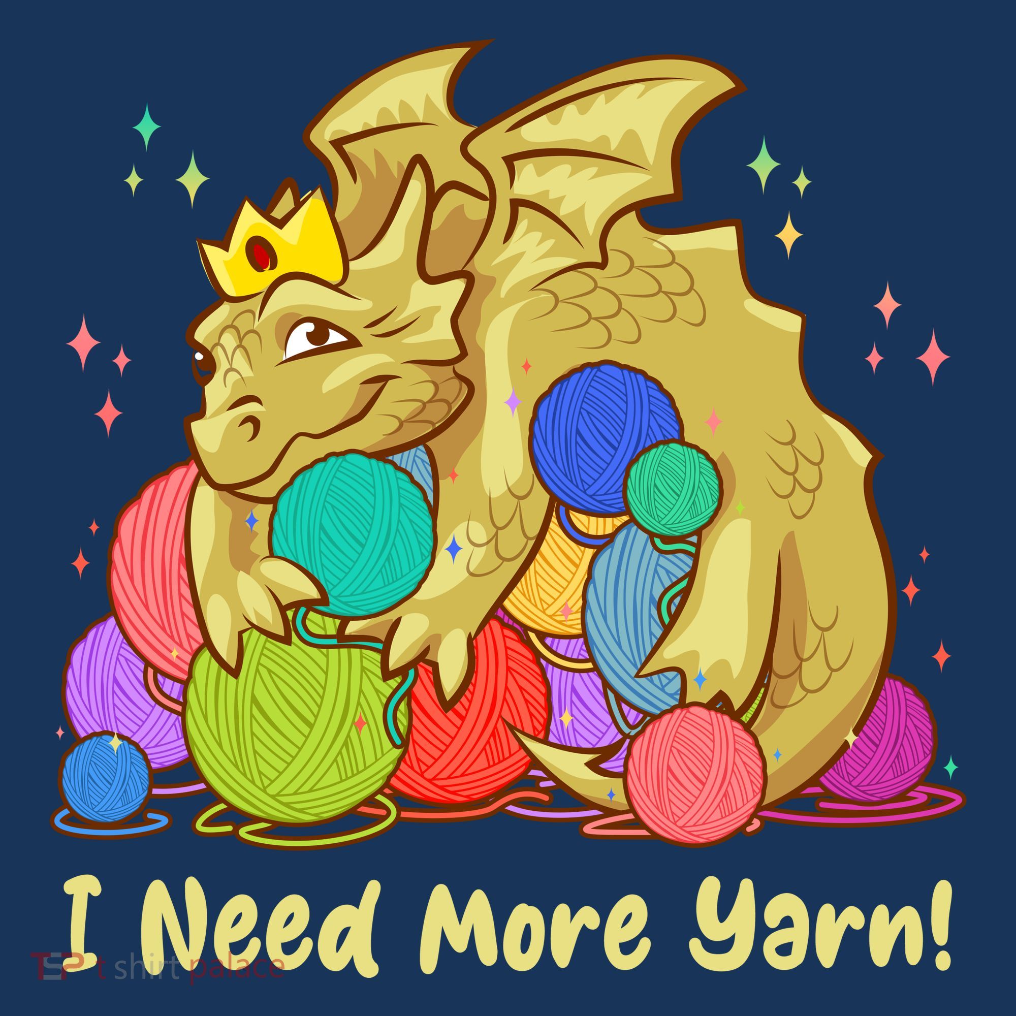 Funny I Need More Yarn Dragon Hoarding Yarn Sweatshirt