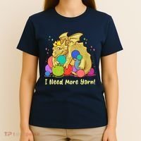 Funny I Need More Yarn Dragon Hoarding Yarn T-Shirt thumb 4