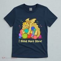 Funny I Need More Yarn Dragon Hoarding Yarn T-Shirt thumb 5
