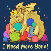 Funny I Need More Yarn Dragon Hoarding Yarn Women's Hoodie thumb 2