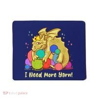 Funny I Need More Yarn Dragon Hoarding Yarn Mousepad thumb 0