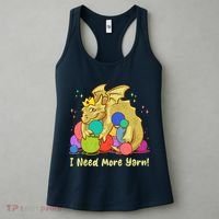 Funny I Need More Yarn Dragon Hoarding Yarn Women's Tank Top thumb 3
