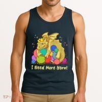 Funny I Need More Yarn Dragon Hoarding Yarn Tank Top thumb 3