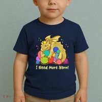 Funny I Need More Yarn Dragon Hoarding Yarn Toddler T-Shirt thumb 2