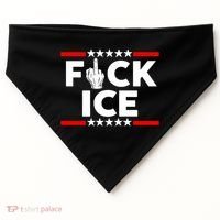 F Ice No Human Is Illegal USA-Made Doggie Bandana thumb 0