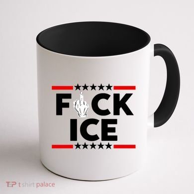 F Ice No Human Is Illegal Coffee Mug back