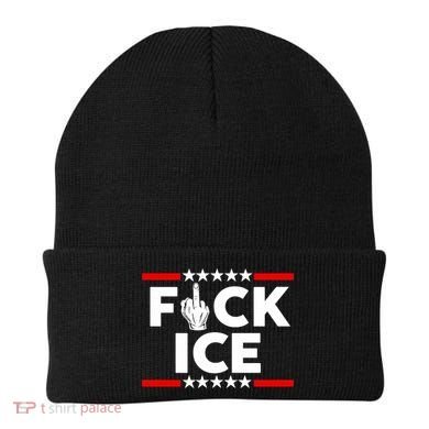 F Ice No Human Is Illegal Beanie