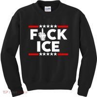 F Ice No Human Is Illegal Kids Sweatshirt thumb 0