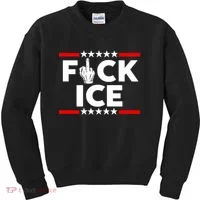 F Ice No Human Is Illegal Kids Sweatshirt thumb 0