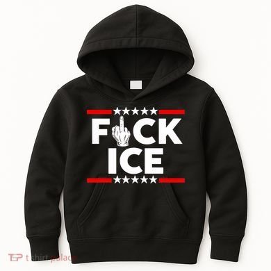 F Ice No Human Is Illegal Kids Hoodie
