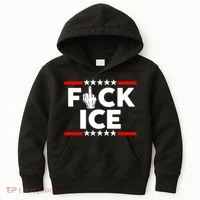 F Ice No Human Is Illegal Kids Hoodie thumb 0
