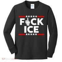 F Ice No Human Is Illegal Kids Long Sleeve Shirt thumb 0