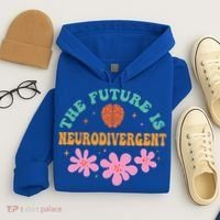 Future Is Neurodivergent Neurodiversity Autism Cute Gift Hoodie thumb 4