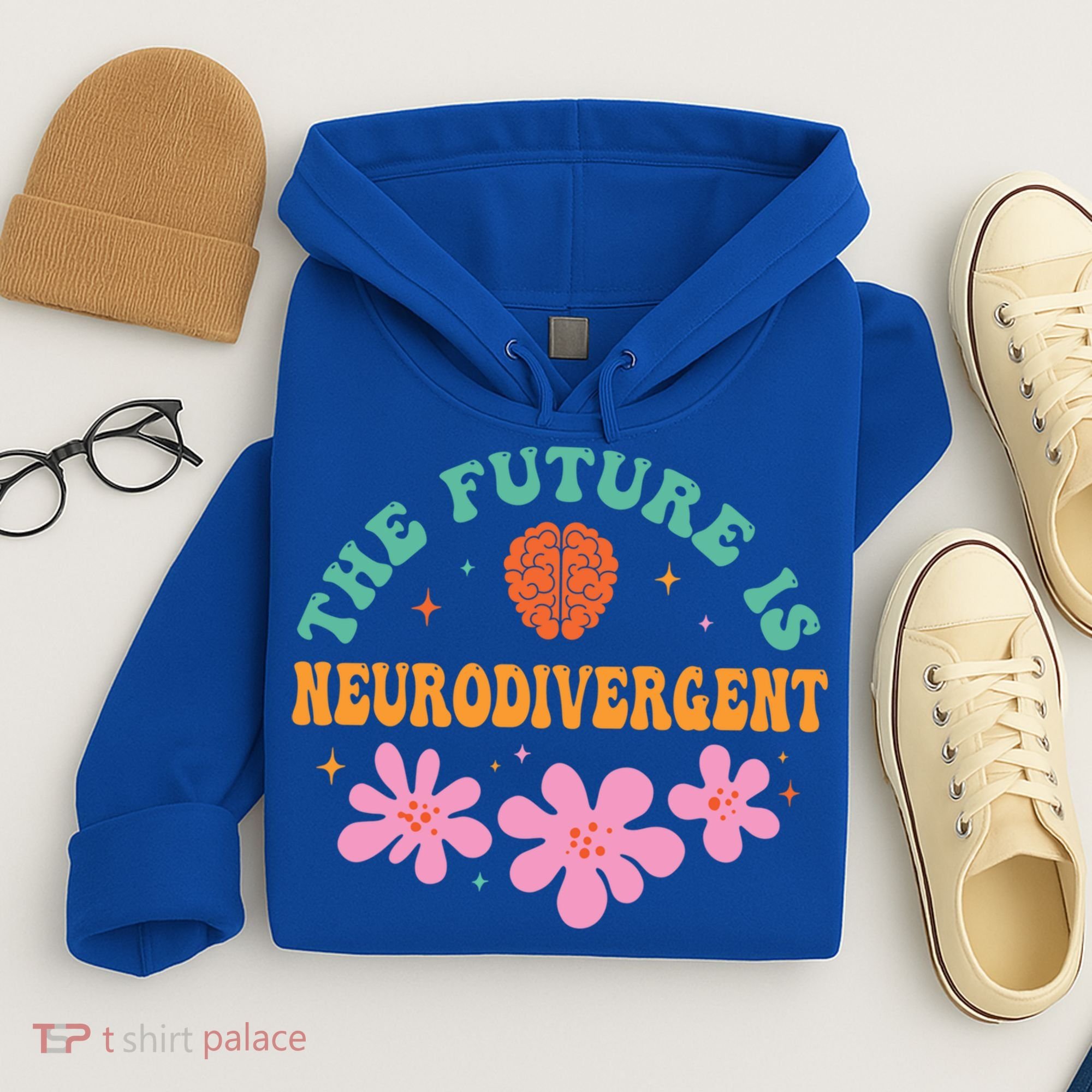 Future Is Neurodivergent Neurodiversity Autism Cute Gift Hoodie