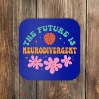 Future Is Neurodivergent Neurodiversity Autism Cute Gift Coaster thumb 0