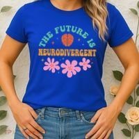 Future Is Neurodivergent Neurodiversity Autism Cute Gift Women's T-Shirt thumb 2
